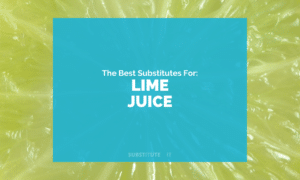 Substitutes for Lime Juice