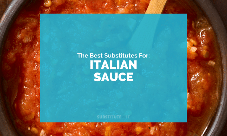Substitutes for Italian Sauce