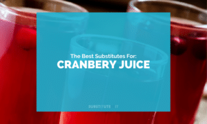 Substitutes for Cranberry Juice